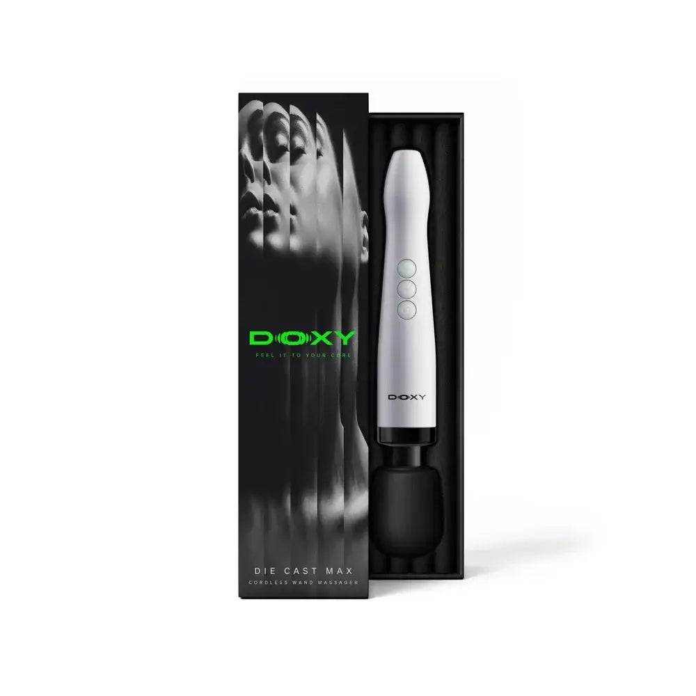 Doxy Die Cast Max Cordless Wand Vibrator 2.0 White