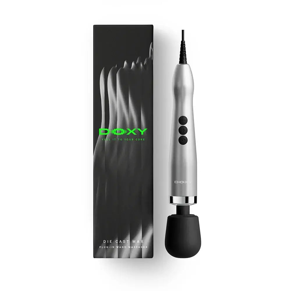 Doxy Die Cast Max Plug-In Wand Massager 2.0 Silver