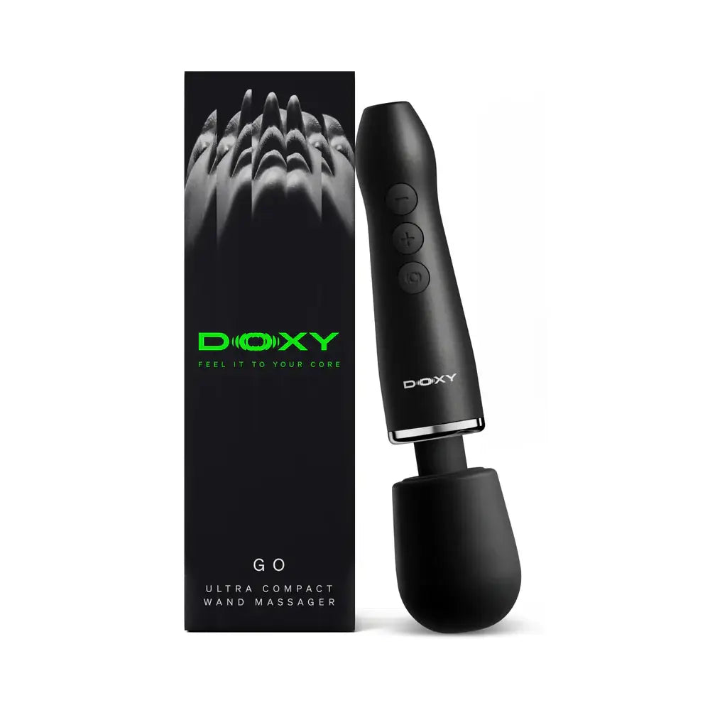 Doxy Go Travel-Sized Wand Massager – 2.0 Black