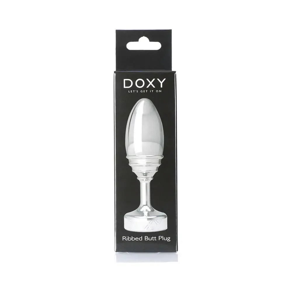 Doxy Ribbed Aluminum Butt Plug - Rolik®
