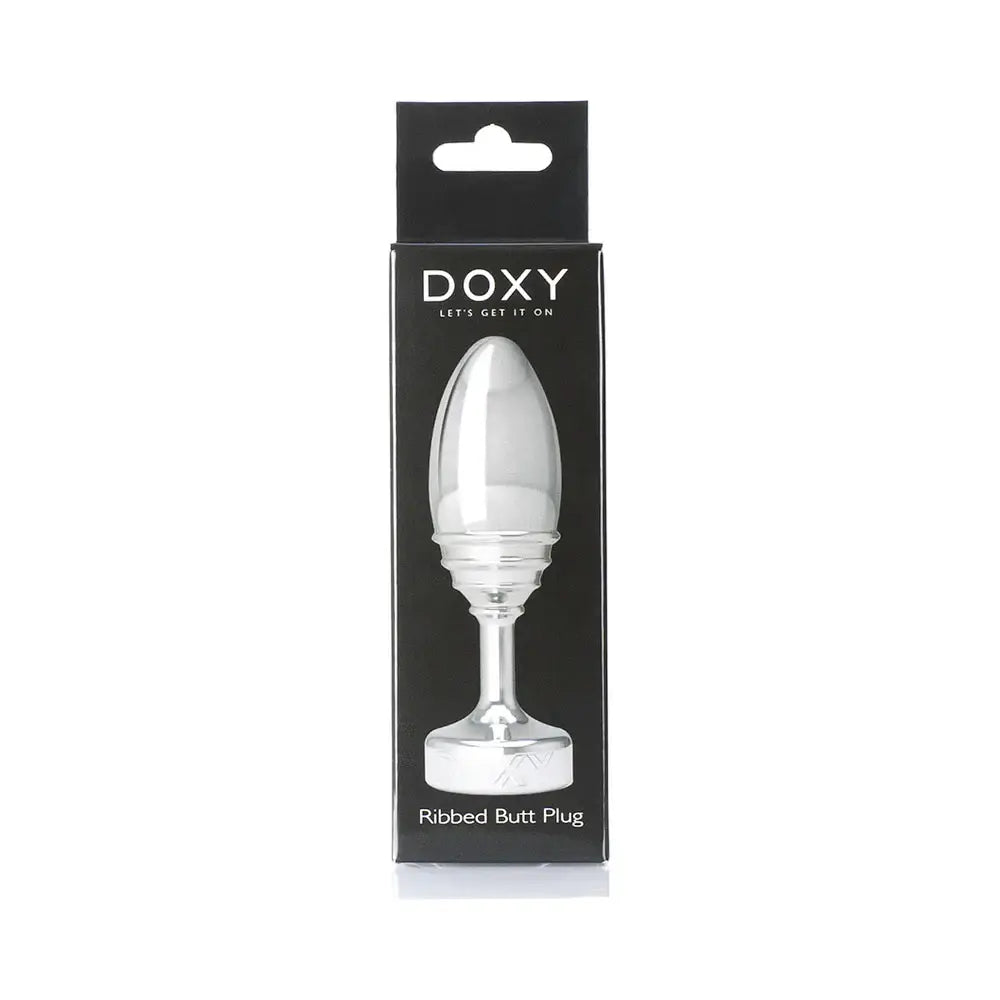 Doxy Ribbed Aluminum Butt Plug - Rolik®