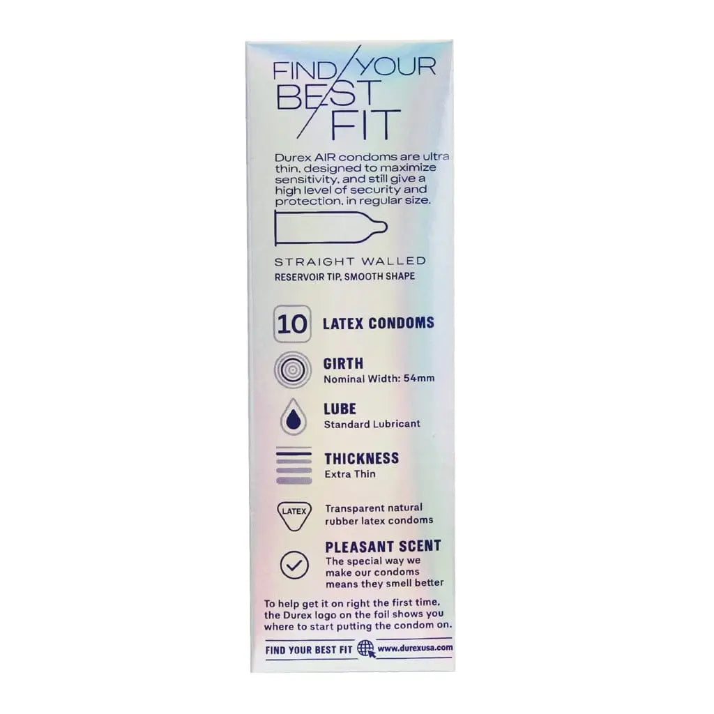 Durex® Air - Durex's Thinnest Condoms 10 - Pack - Rolik®