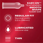 Durex® Durex Extra Sensitive Regular Fit Lubricated Condoms - 12 Pack 12-Pack