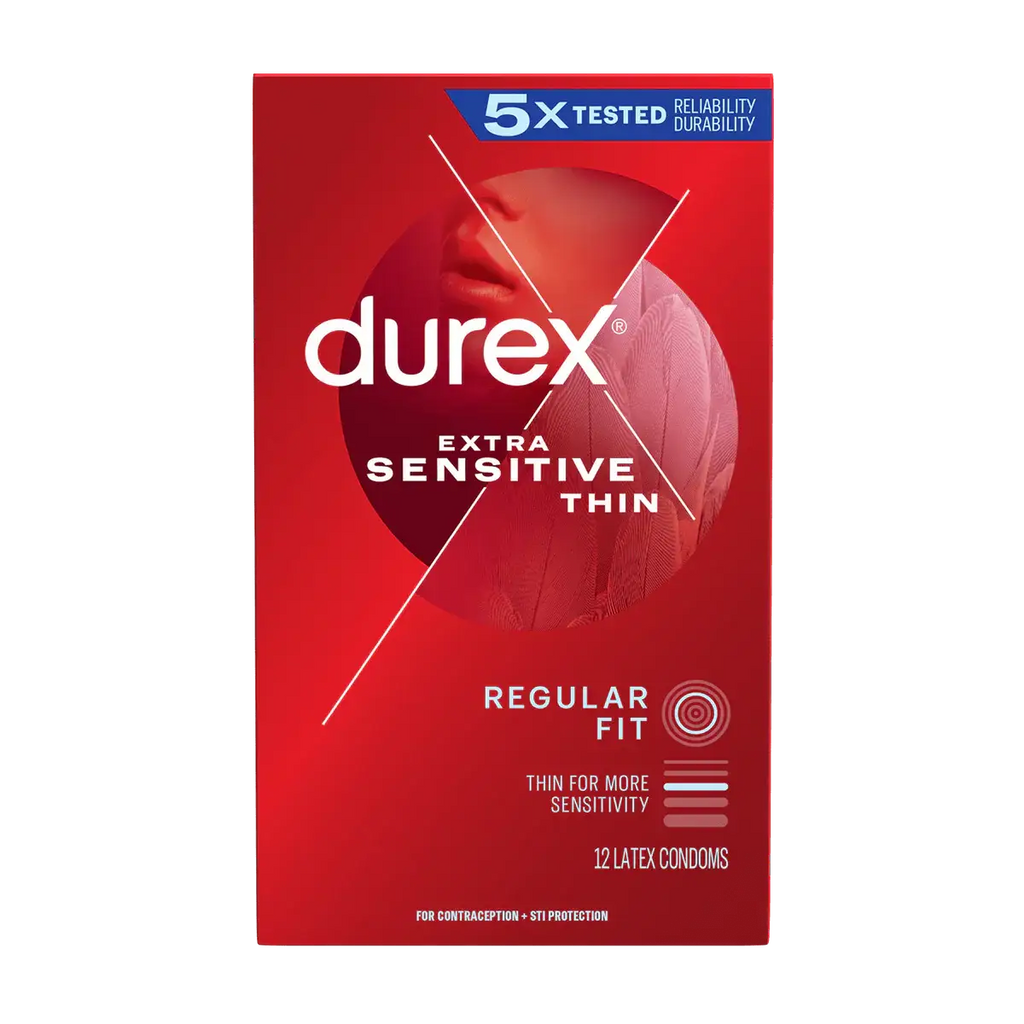 Durex® Extra Sensitive Lubricated Condoms 12 - Pack - 12-Pack