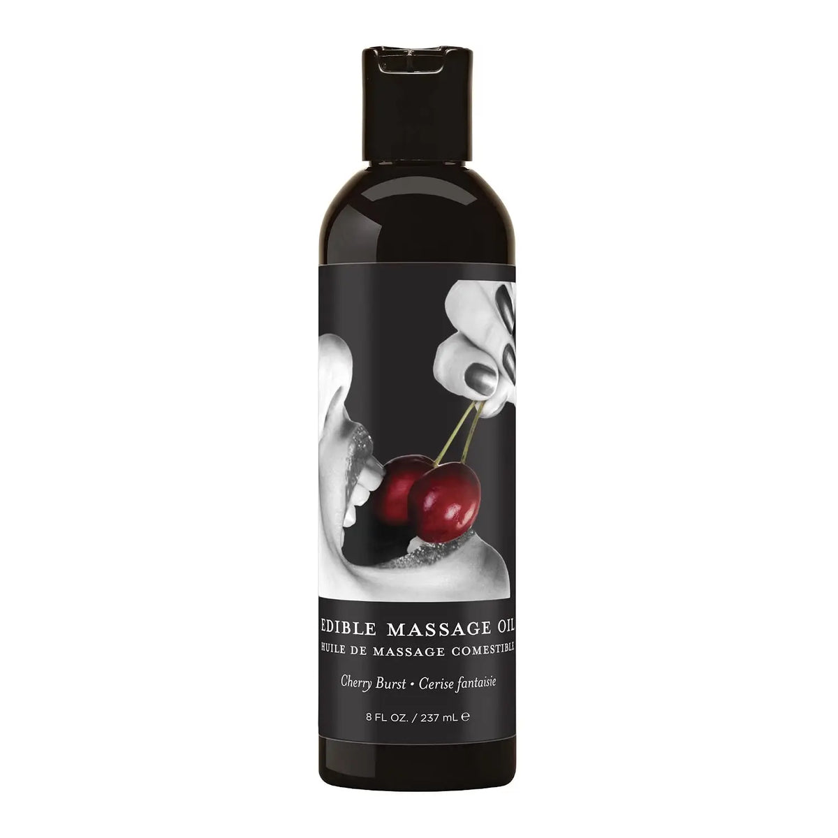 Earthly Body Hemp Seed Edible Massage Oil – Flavored & Moisturizing Cherry