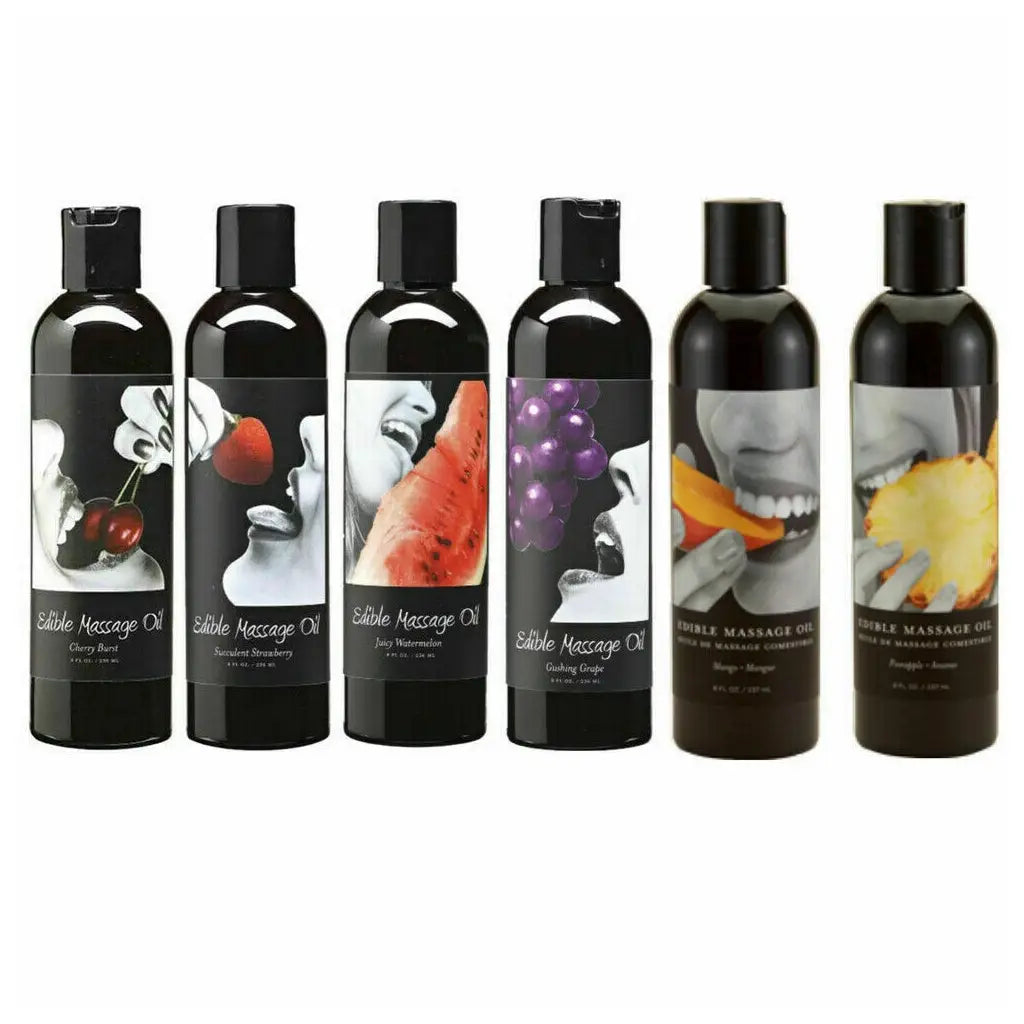 Earthly Body Hemp Seed Edible Massage Oil – Flavored & Moisturizing