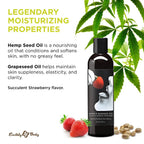 Earthly Body Hemp Seed Edible Massage Oil – Flavored & Moisturizing