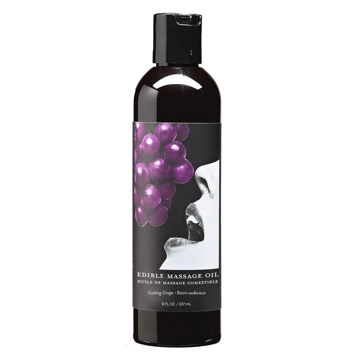 Earthly Body Hemp Seed Edible Massage Oil – Flavored & Moisturizing Grape