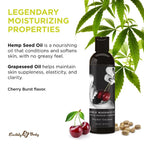 Earthly Body Hemp Seed Edible Massage Oil – Flavored & Moisturizing