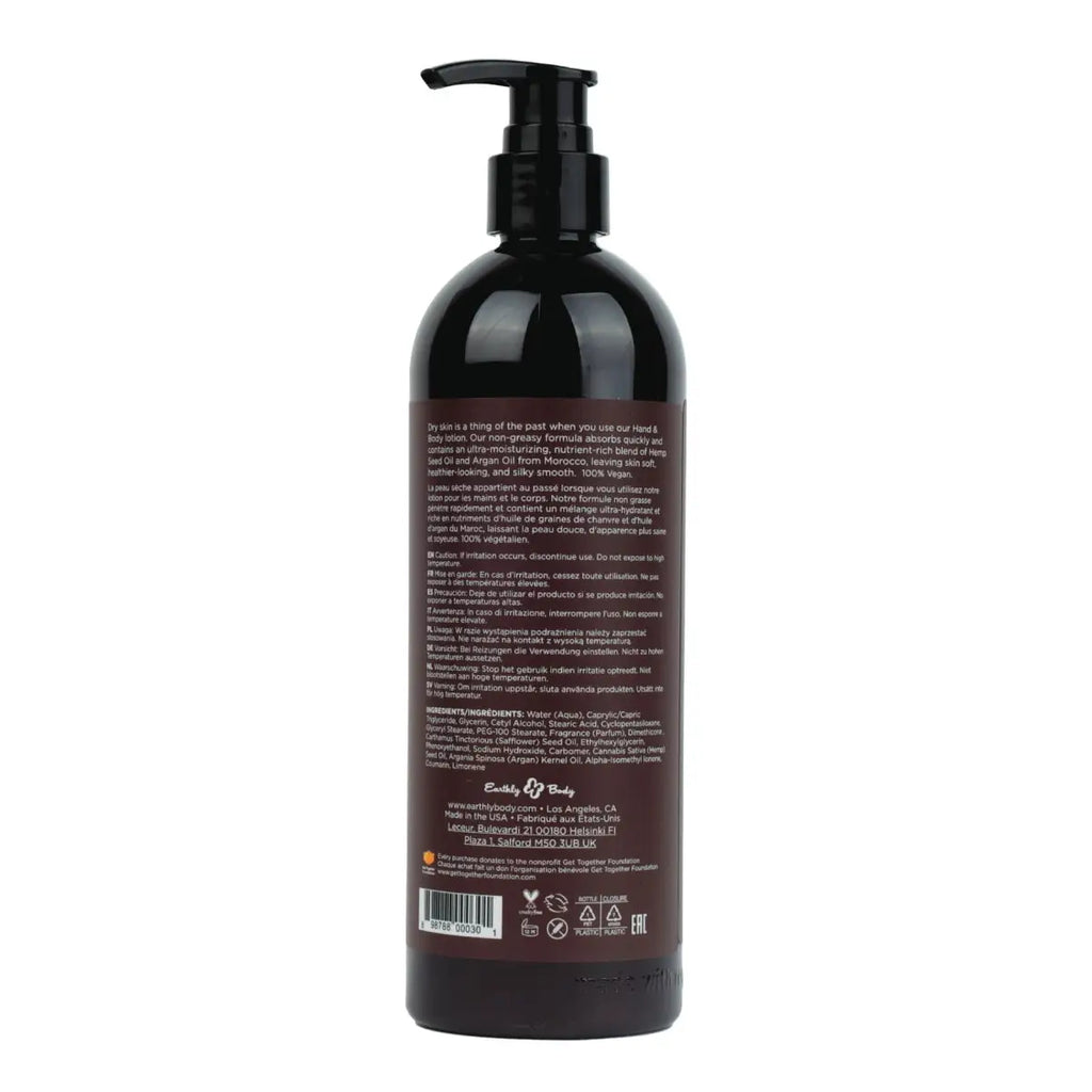 Earthly Body Hemp Seed Hand and Lotion