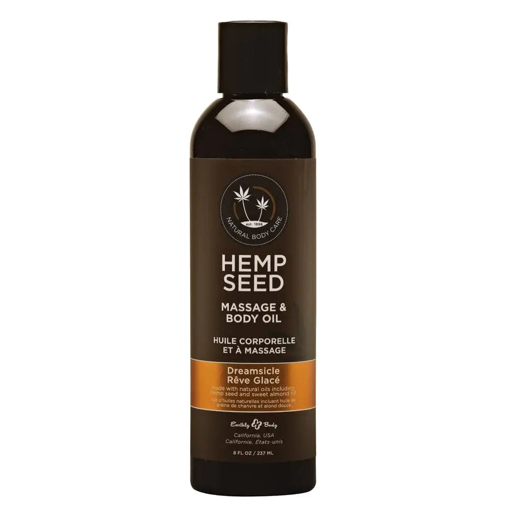 Earthly Body Hemp Seed Massage Oil Dreamsicle - Rolik®