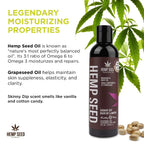 Earthly Body Hemp Seed Massage Oil - Natural Hydrating