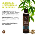 Earthly Body Hemp Seed Massage Oil - Natural Hydrating