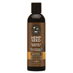 Earthly Body Hemp Seed Massage Oil - Natural Hydrating Dreamsicle