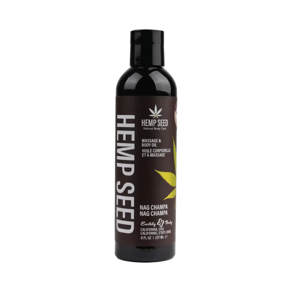 Earthly Body Hemp Seed Massage Oil Nag Champa - Rolik®