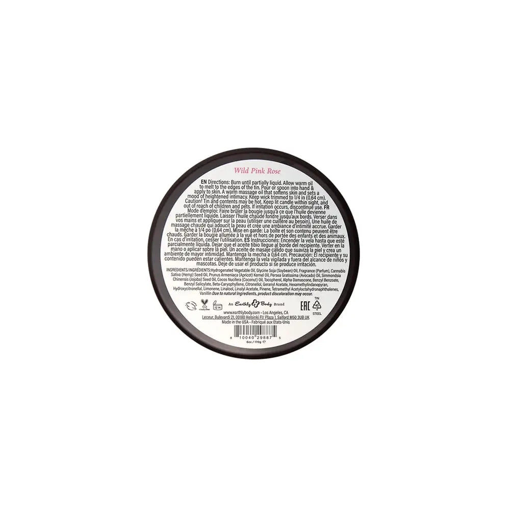 Earthly Body At Night Massage Candle | 4 Scents | Hemp & Botanical Oils