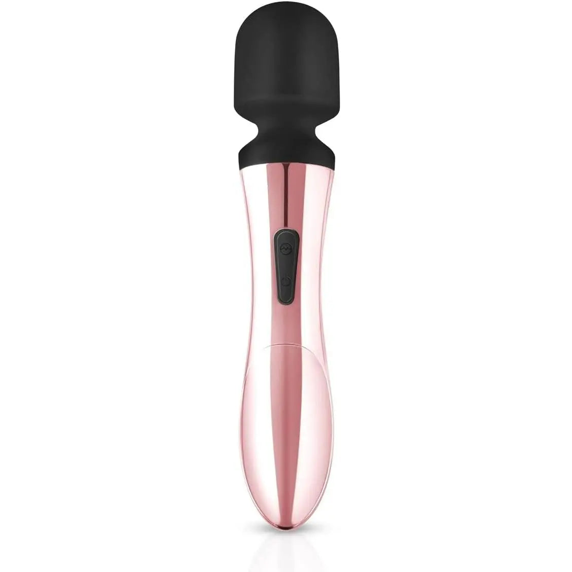 EDC Wholesale Rosy Gold Nouveau Curve Wand Vibrator – 10-Speed Rechargeable Massager Rose
