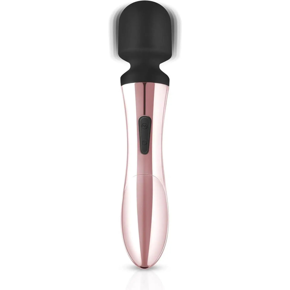 EDC Wholesale Rosy Gold Nouveau Curve Wand Vibrator – 10-Speed Rechargeable Massager Rose