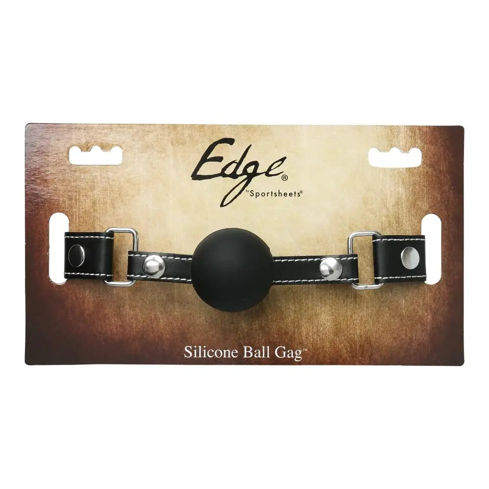 Edge® Silicone Ball Gag - Black - Gags