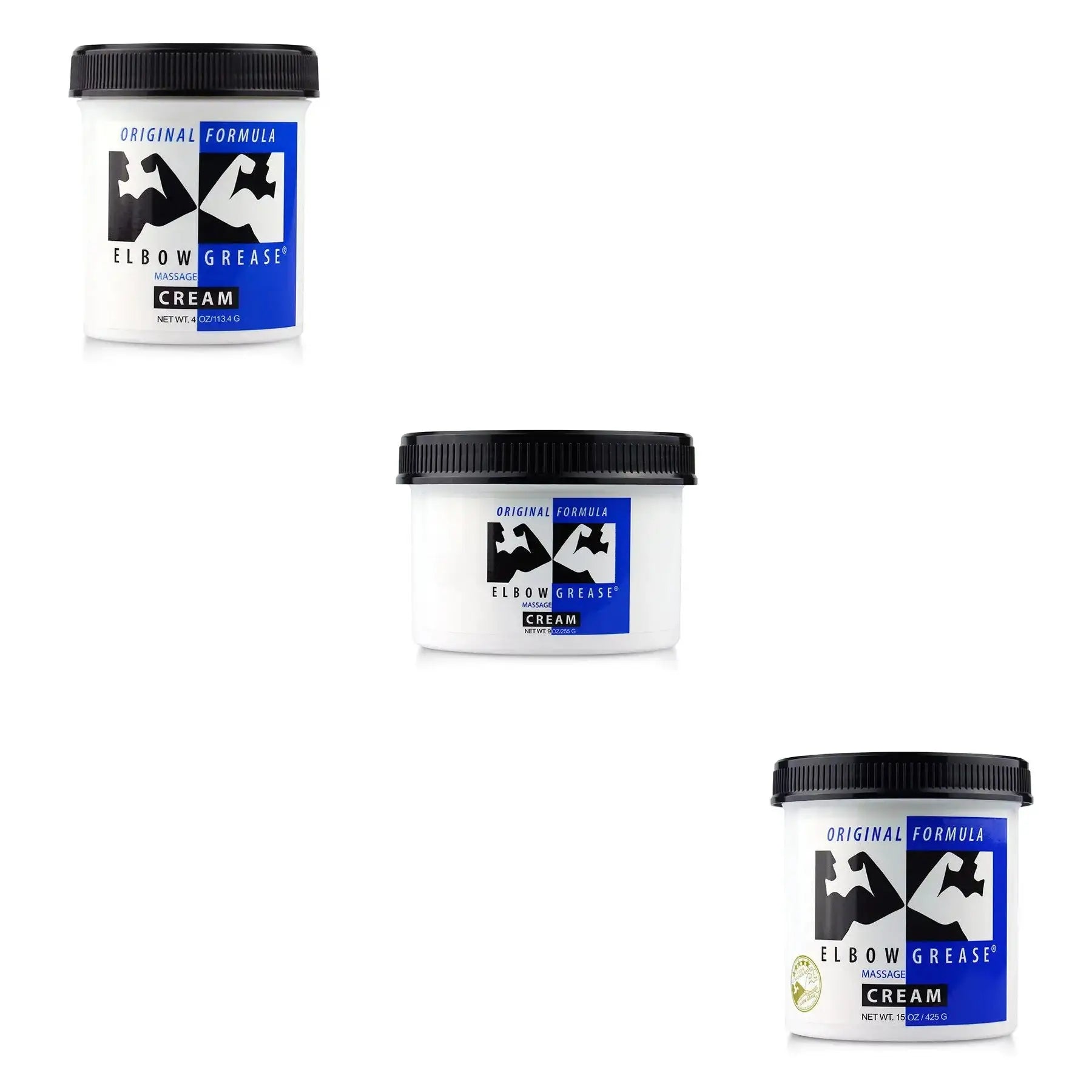 Elbow Grease Original Cream Mineral Oil Based Massage Lubricant