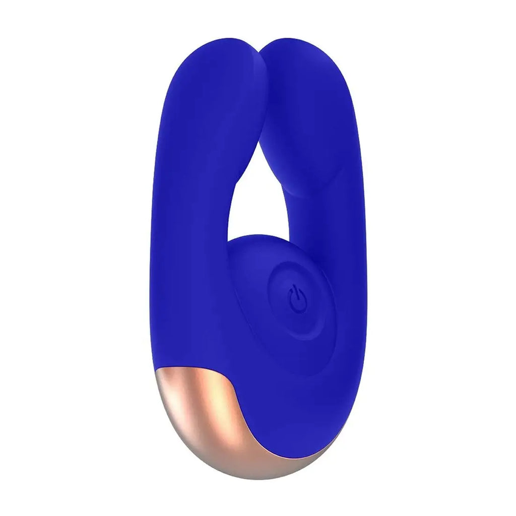 Elegance Fancy Dual Motor Clitoral Vibrator - Blue