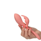 Elle™ Liquid Silicone Bunny Vibrator - Coral