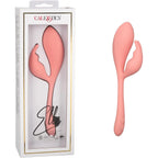 Elle™ Liquid Silicone Bunny Vibrator - Coral
