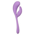 Elle™ Liquid Silicone Dual Flicker Vibrator - Purple