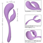Elle™ Liquid Silicone Dual Flicker Vibrator - Purple