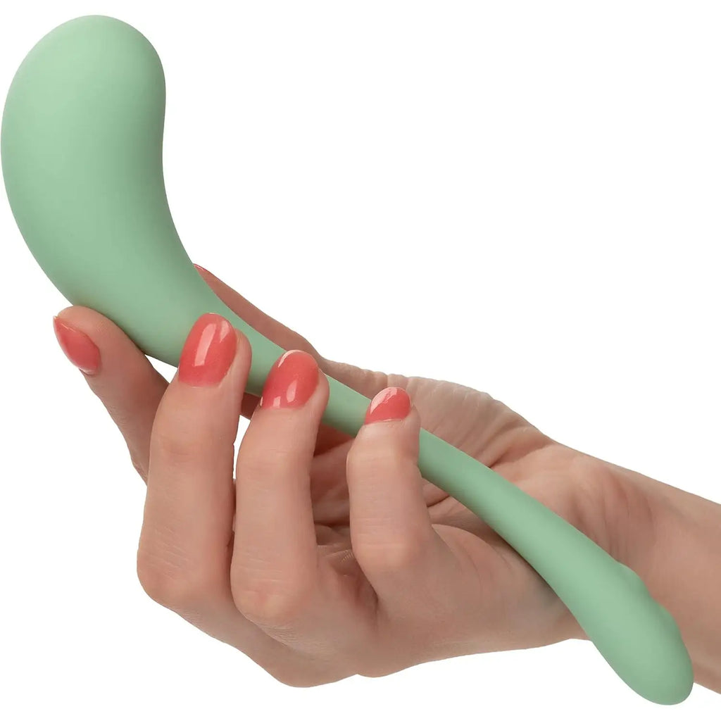 Elle™ Liquid Silicone Wand Vibrator - Green - Vibrator