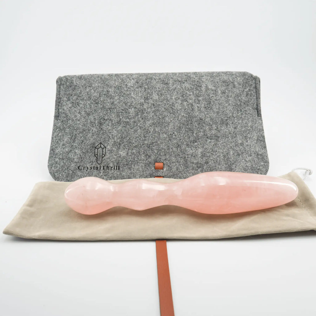 Ellure Rose Quartz Wand / 9’’ Dildo