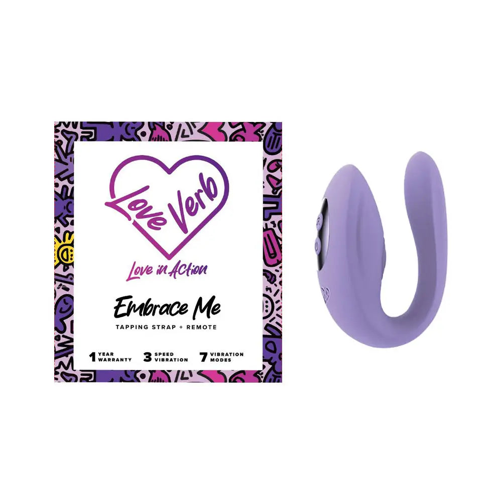 Embrace Me Copper - Infused Tapping C - Shape Partner Vibrator - Lilac