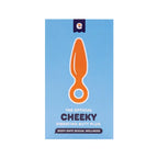 Emojibator® Cheeky Vibrating Butt Plug Orange
