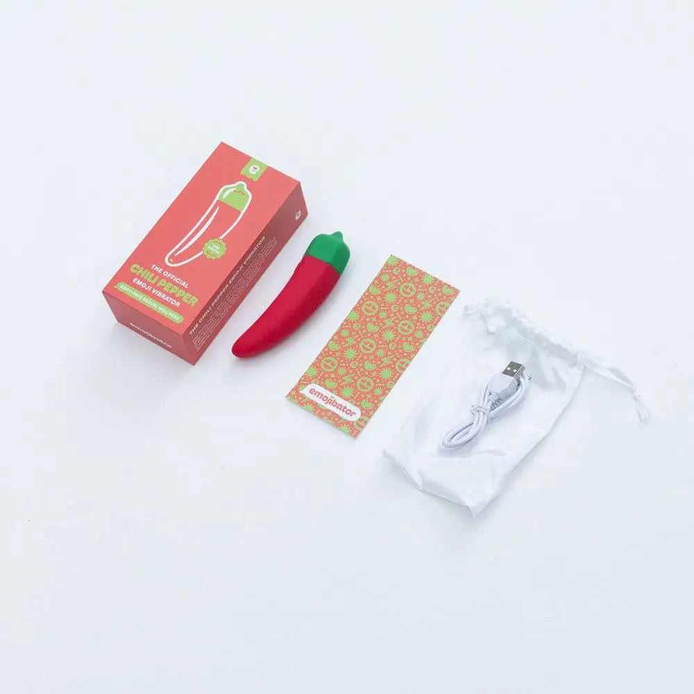 Emojibator® Chili Pepper Rechargeable Vibrator - Rolik®