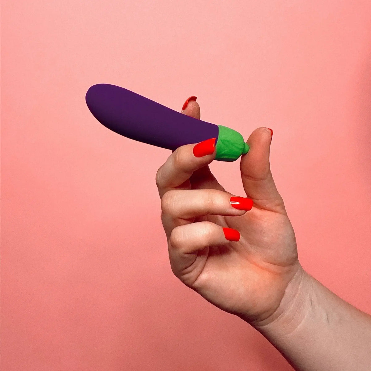 Emojibator® Emojibator Eggplant Rechargeable Vibrator – Waterproof Clitoral Vibe Purple