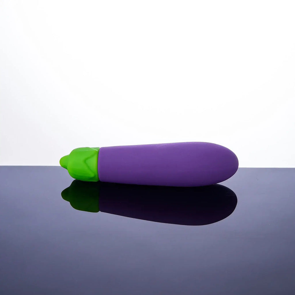 Emojibator® Emojibator Eggplant Rechargeable Vibrator – Waterproof Clitoral Vibe Purple