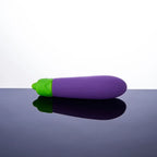 Emojibator® Emojibator Eggplant Rechargeable Vibrator – Waterproof Clitoral Vibe Purple