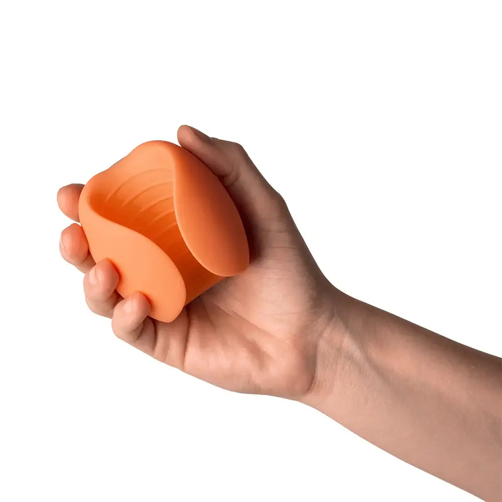 Emojibator® Peach Vibrating Stroker