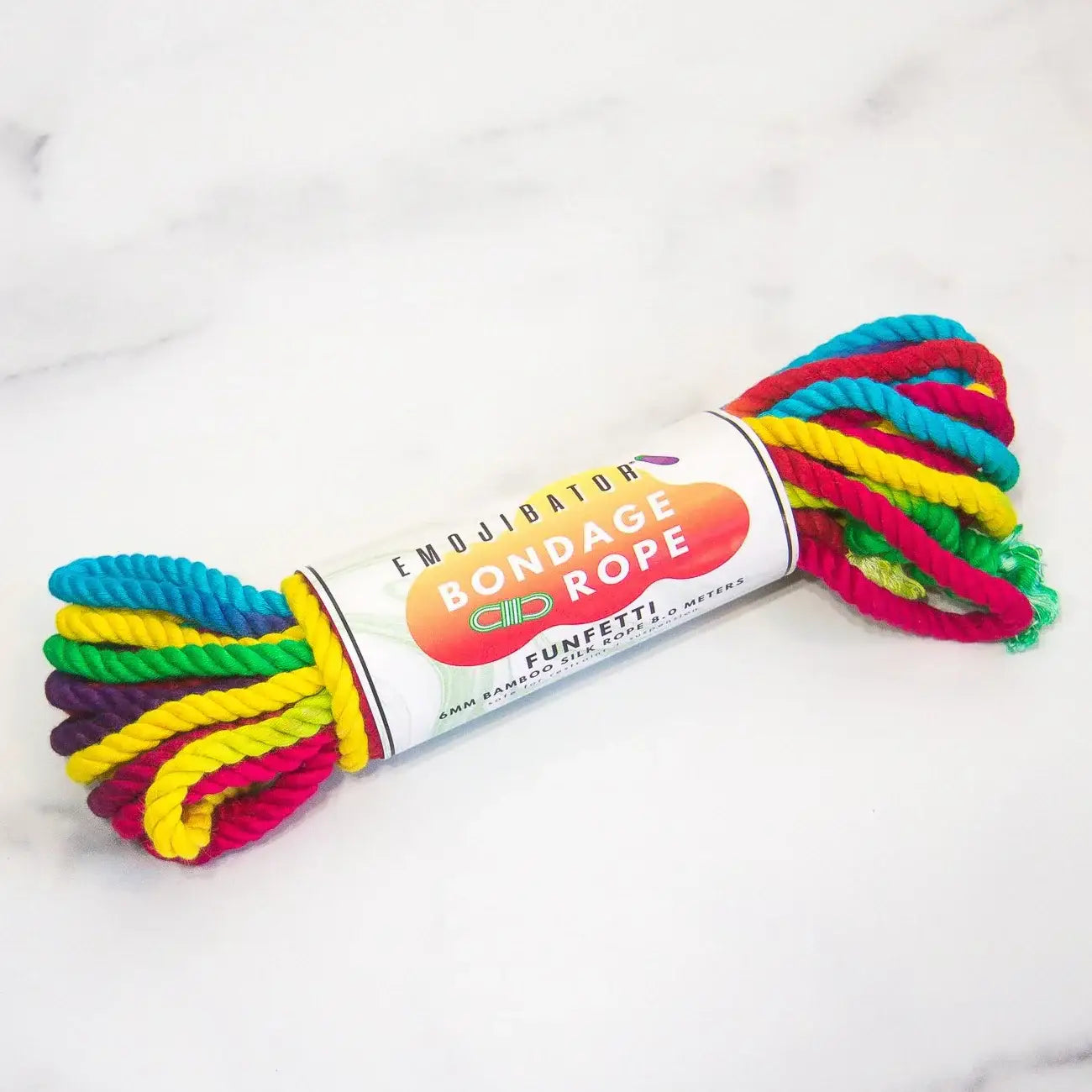 Emojibator® Funfetti Bamboo Bondage Rope - Rolik®