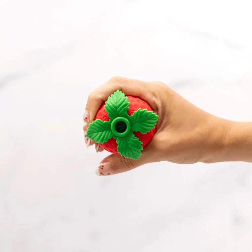 Emojibator® Strawberry Vibrator & Suction Toy - Rolik®