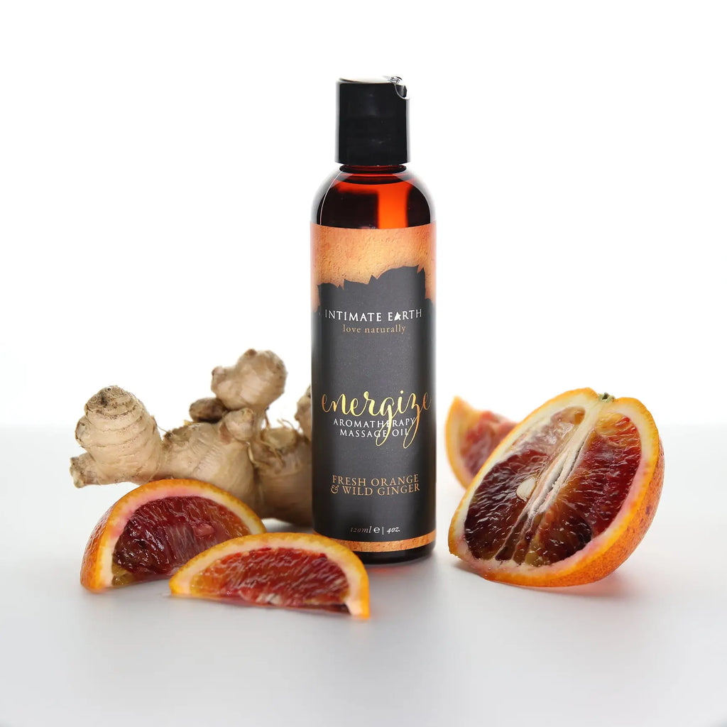 4 fl. oz. Energize Aromatherapy Orange and Ginger Massage Oil