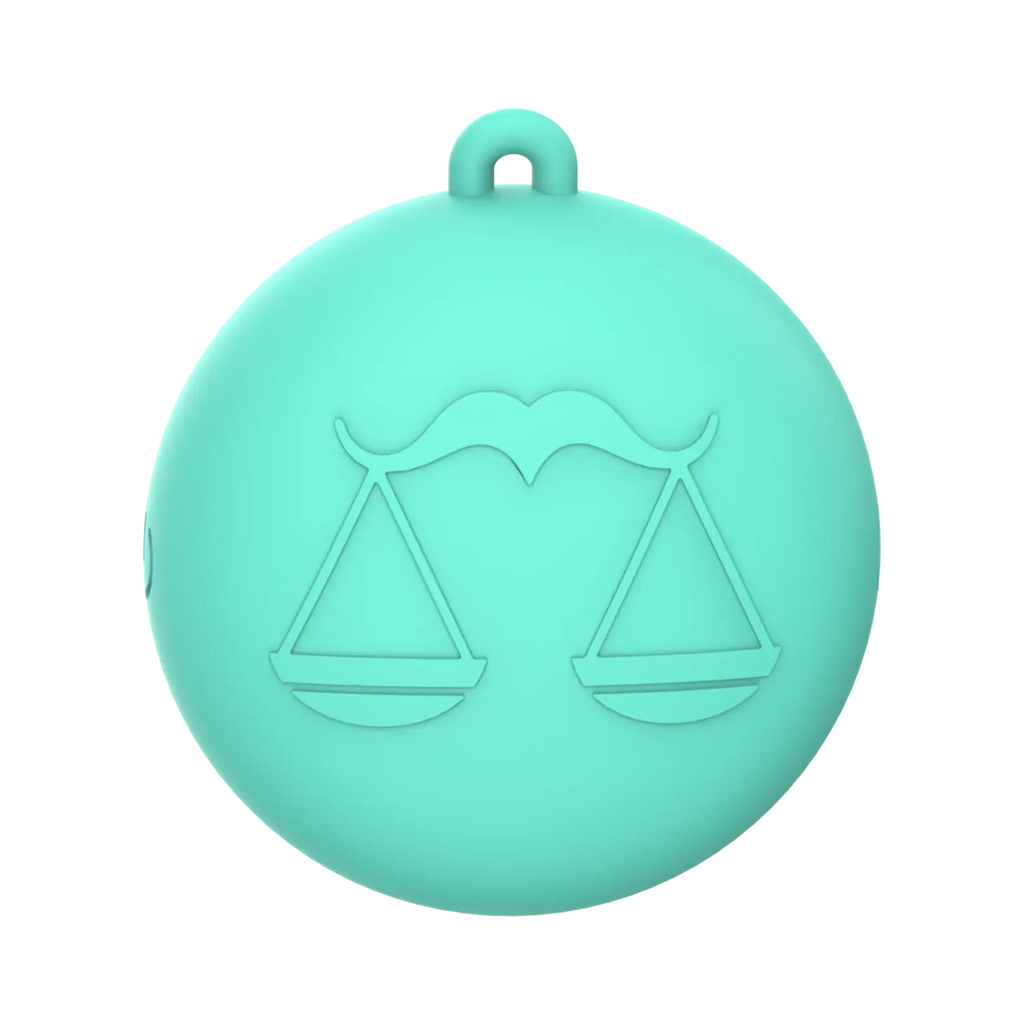 Our Erotic Journey® Zodiac Collection Libra Mini Vibrator - Turquoise