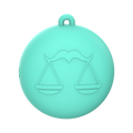 Our Erotic Journey® Zodiac Collection Libra Mini Vibrator - Turquoise