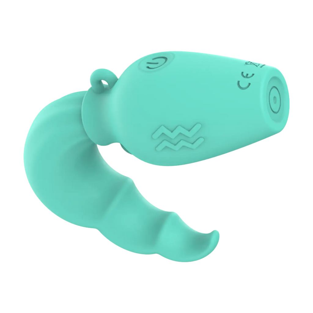 Our Erotic Journey® Zodiac Collection Aquarius Mini Vibrator - Seafoam