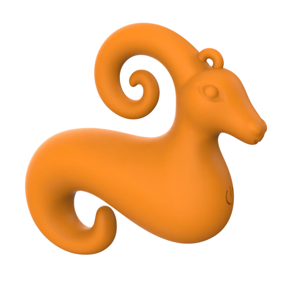 Our Erotic Journey® Zodiac Collection Capricorn Mini Vibrator - Orange