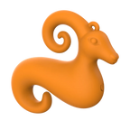 Our Erotic Journey® Zodiac Collection Capricorn Mini Vibrator - Orange