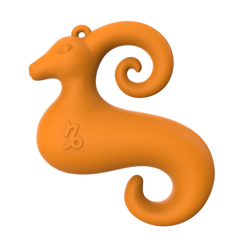 Our Erotic Journey® Zodiac Collection Capricorn Mini Vibrator - Orange