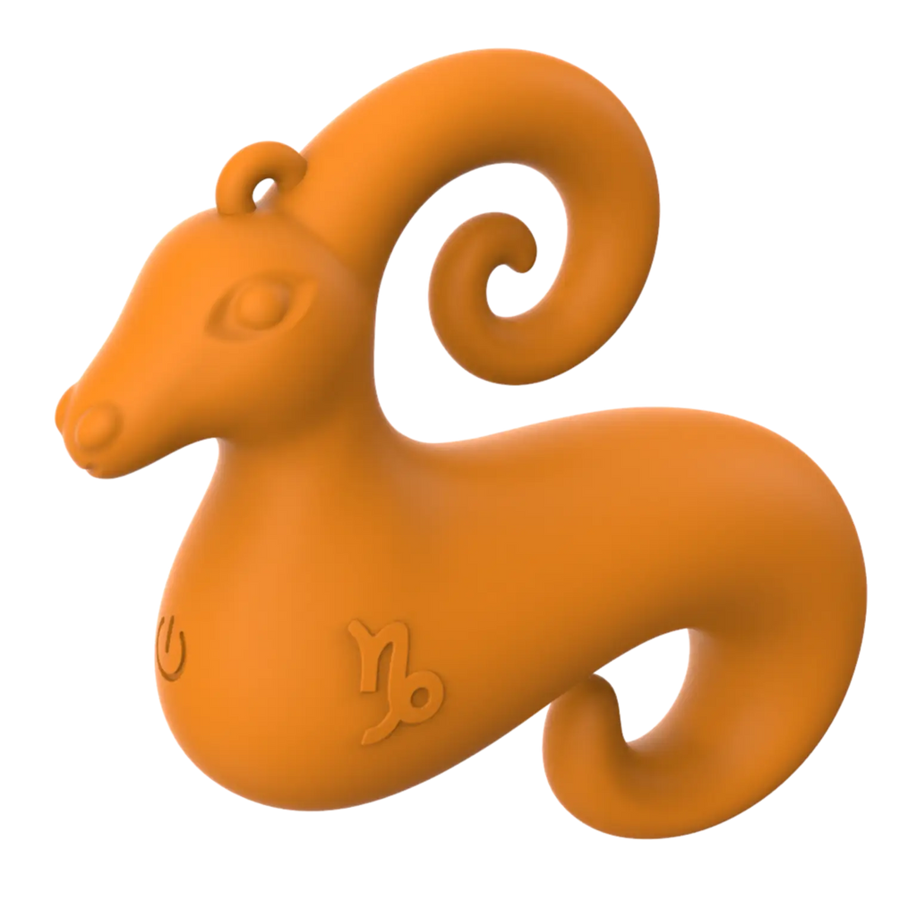 Our Erotic Journey® Zodiac Collection Capricorn Mini Vibrator - Orange