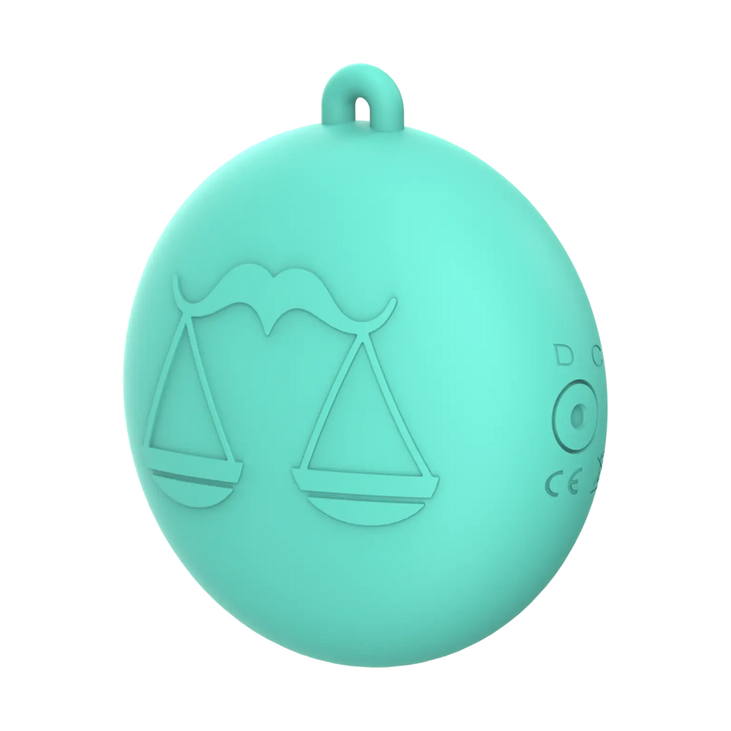Our Erotic Journey® Zodiac Collection Libra Mini Vibrator - Turquoise