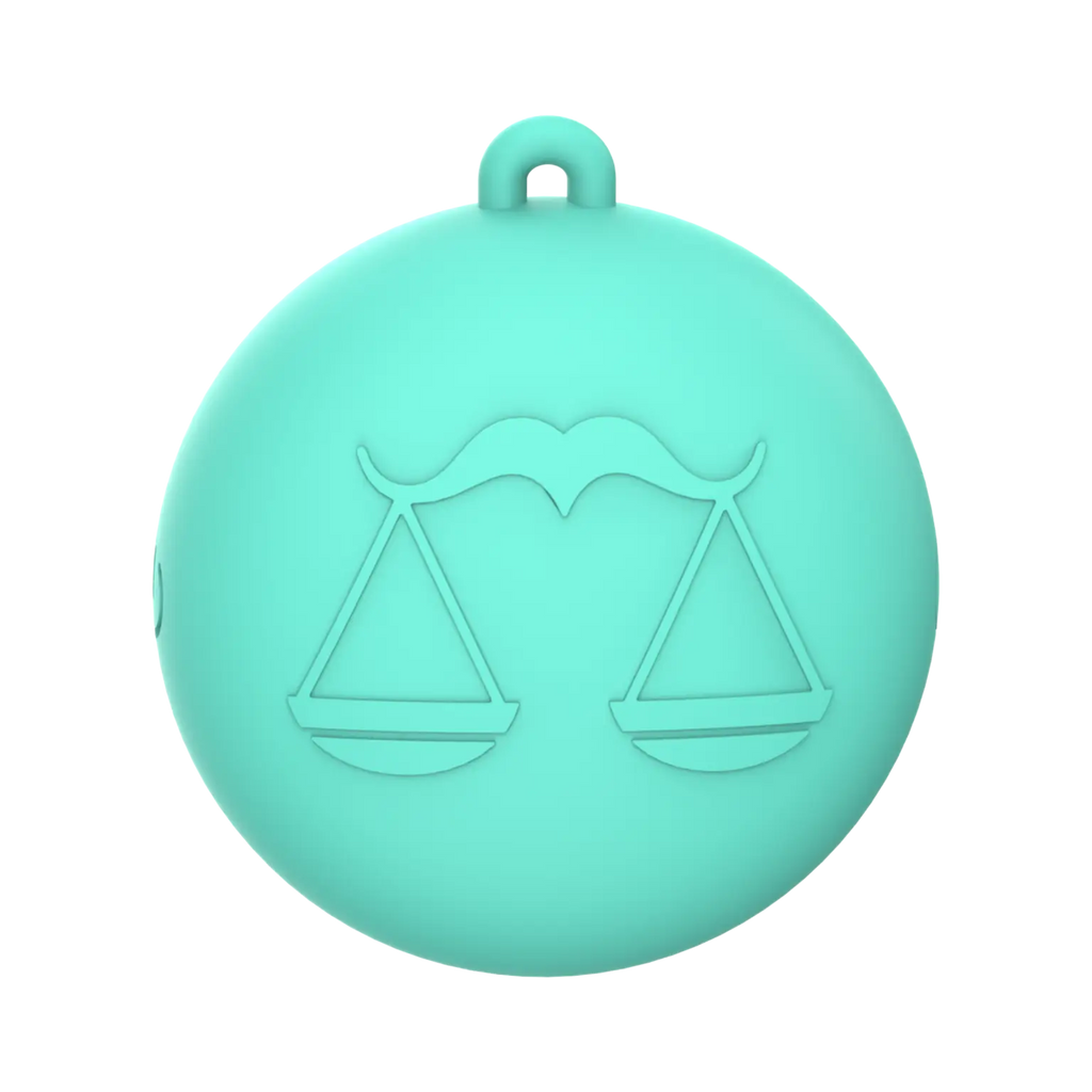 Our Erotic Journey® Zodiac Collection Libra Mini Vibrator - Turquoise